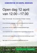 Open dag 12 april van 12.00 –17.00 Waar? Binnenkadijk 146, Amsterdam (Praktijk Fontaine) U kunt informatie ontvangen over wat homeopathie kan betekenen.