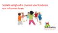 , Sociale veiligheid is cruciaal voor kinderen om te kunnen leren Evt. logo van de school.