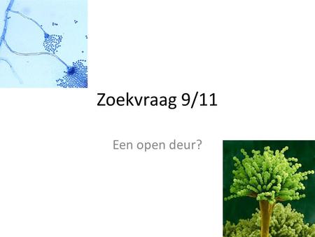 Zoekvraag 9/11 Een open deur?. Zoekvraag P: Vermindert de sluisdeur bij de afdeling Hematologie het aantal infecties bij neutropene patiënten? I: wel.