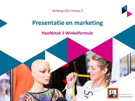 Presentatie en marketing Hoofdstuk 5 Winkelformule.