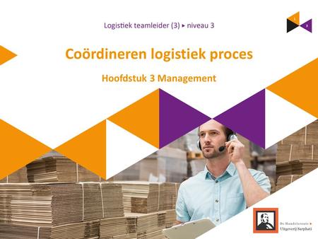 Coördineren logistiek proces Hoofdstuk 3 Management.