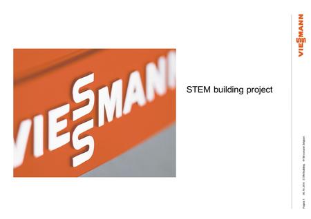 Pagina STEM-building © Viessmann Belgium STEM building project.
