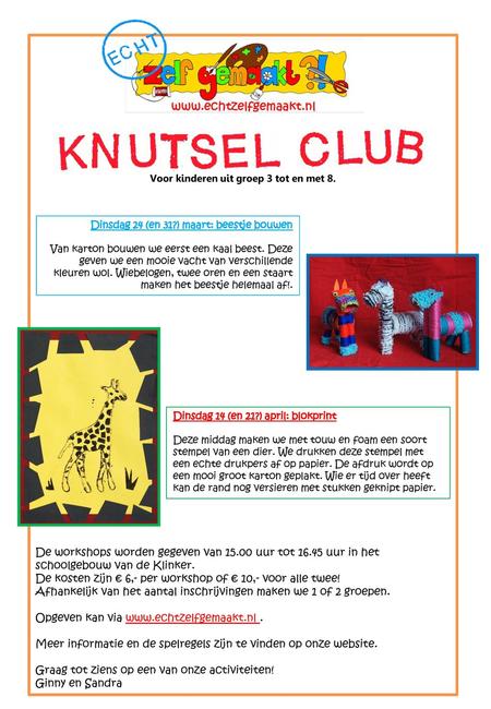 Voor kinderen uit groep 3 tot en met 8.