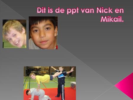 Dit is de ppt van Nick en Mikail.