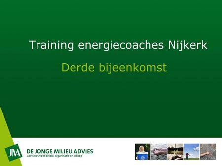 Training energiecoaches Nijkerk
