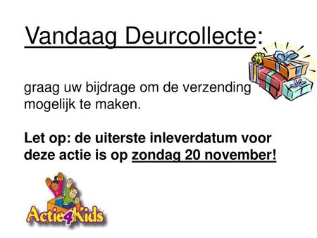 Vandaag Deurcollecte: