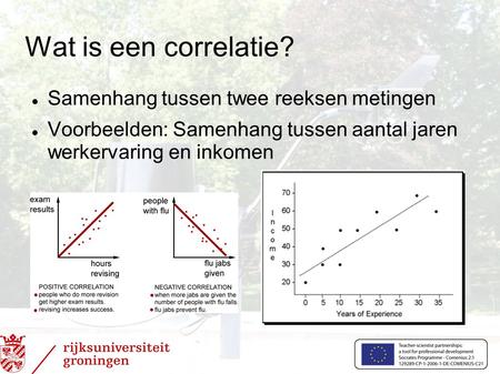 Wat is een correlatie? Samenhang tussen twee reeksen metingen