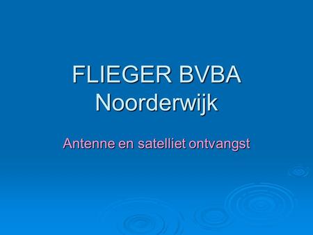 FLIEGER BVBA Noorderwijk