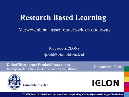Research Based Learning