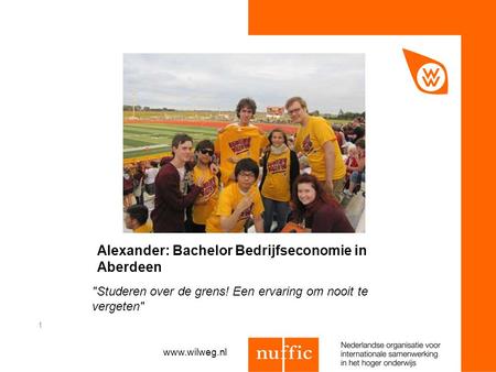 Alexander: Bachelor Bedrijfseconomie in Aberdeen