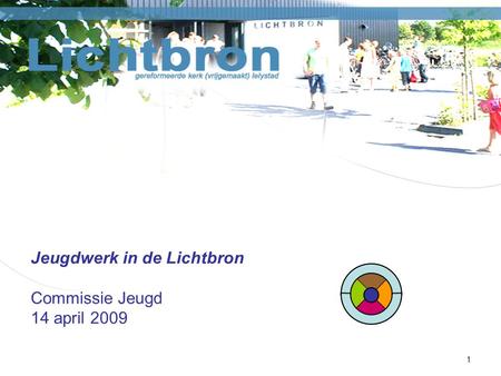 1 Jeugdwerk in de Lichtbron Commissie Jeugd 14 april 2009.