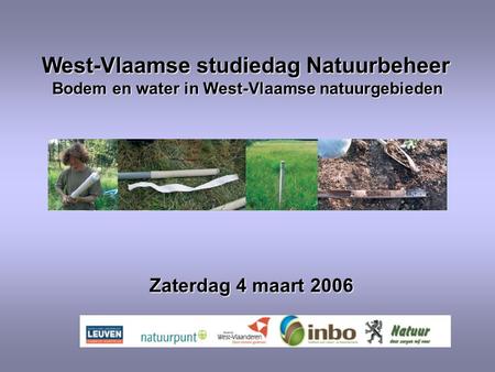West-Vlaamse studiedag Natuurbeheer