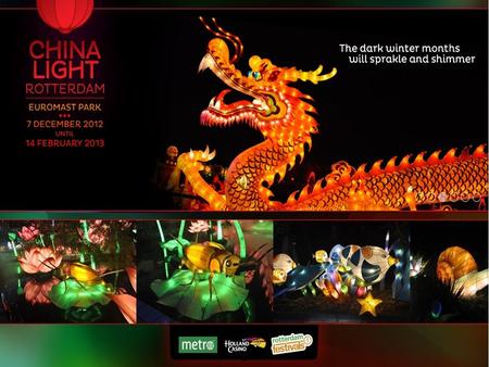 Het evenement China Light Rotterdam is het grootste Chinese lichtspektakel dat ooit in Europa heeft plaatsgevonden. Tientallen Chinese kunstenaars toverden.