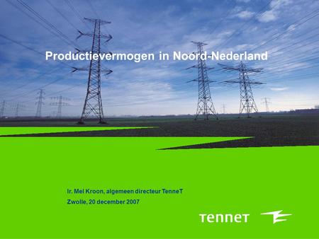 Productievermogen in Noord-Nederland