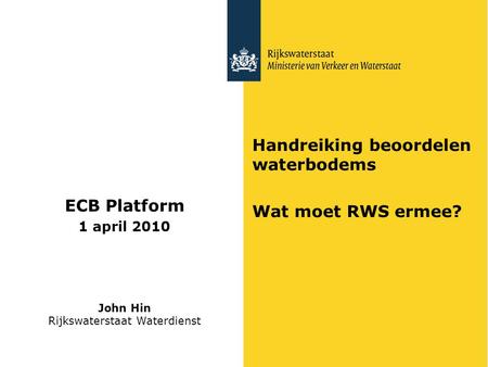 Rijkswaterstaat Waterdienst