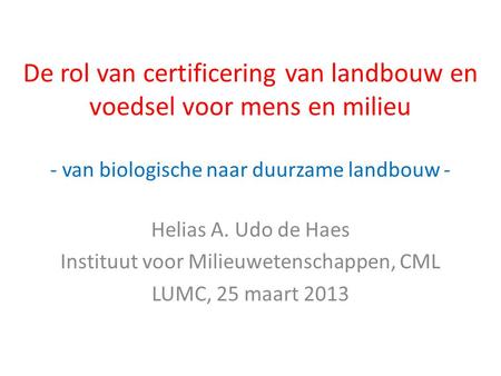 Instituut voor Milieuwetenschappen, CML