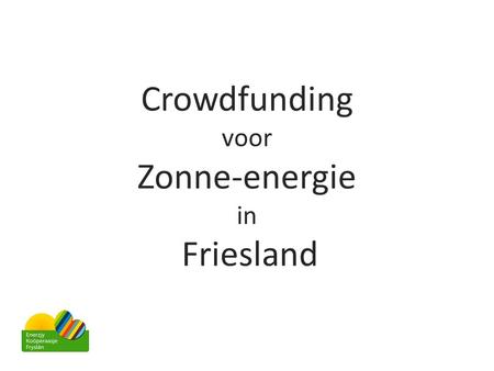 Crowdfunding voor Zonne-energie in Friesland