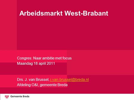 Arbeidsmarkt West-Brabant