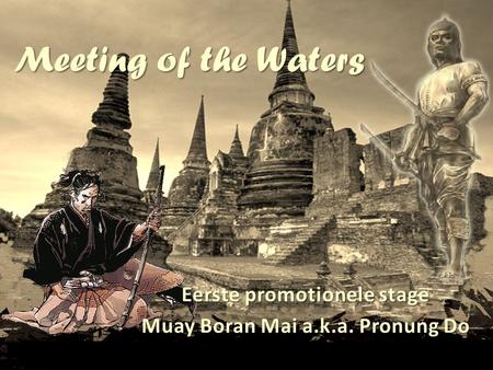 Eerste promotionele stage Muay Boran Mai a.k.a. Pronung Do