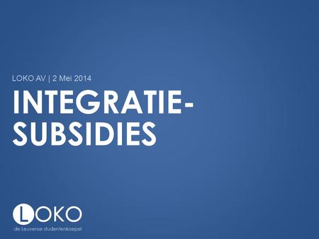 Integratie-subsidies