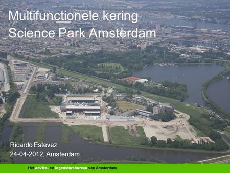 Multifunctionele kering Science Park Amsterdam