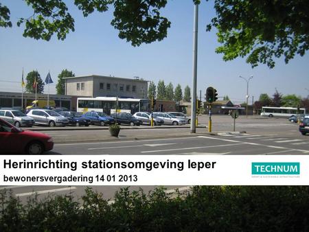 Herinrichting stationsomgeving Ieper bewonersvergadering 14 01 2013.