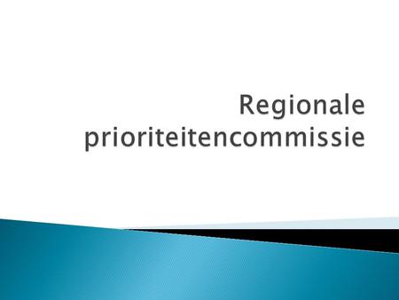 Regionale prioriteitencommissie