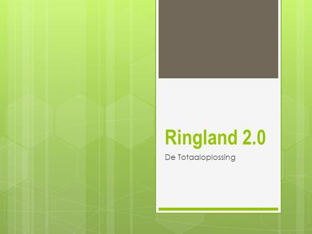 Ringland 2.0 De Totaaloplossing.
