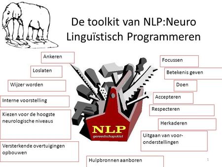 De toolkit van NLP:Neuro Linguïstisch Programmeren
