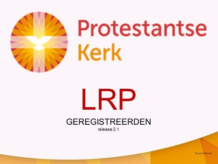 LRP GEREGISTREERDEN release 2.1 Koos Willemse.