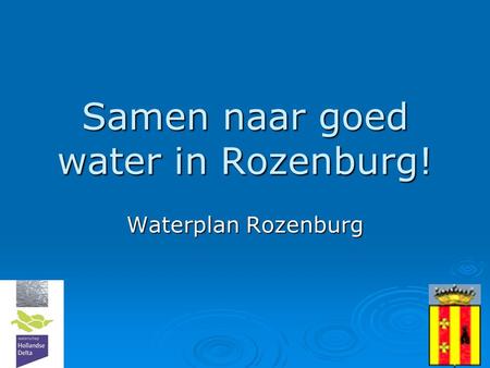 Samen naar goed water in Rozenburg!