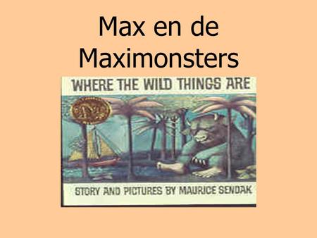 Max en de Maximonsters.
