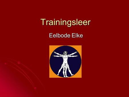 Trainingsleer Eelbode Elke.