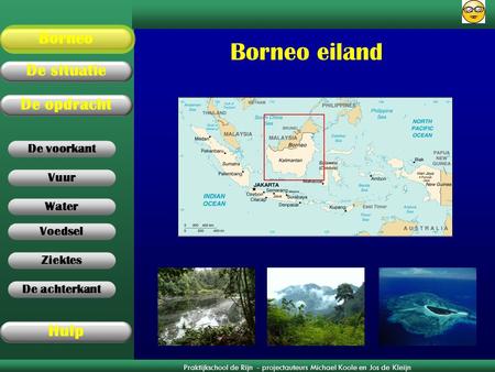 Borneo eiland.
