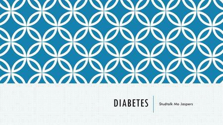 DIABETES Studtalk Mo Jaspers.