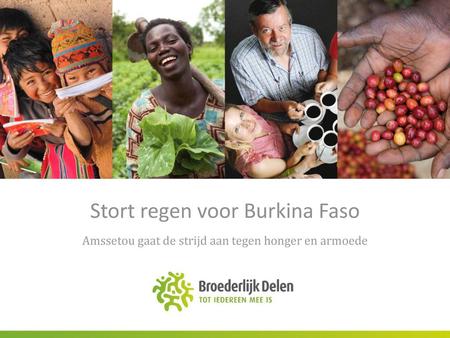 Stort regen voor Burkina Faso