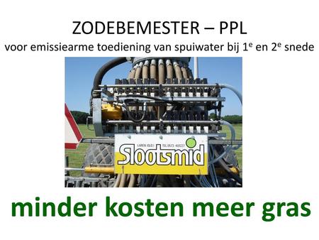 minder kosten meer gras