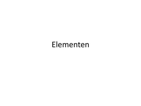 Elementen.