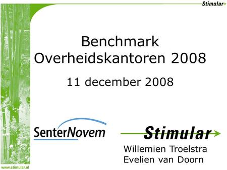 Benchmark Overheidskantoren 2008