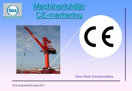 Machinerichtlijn CE-markering
