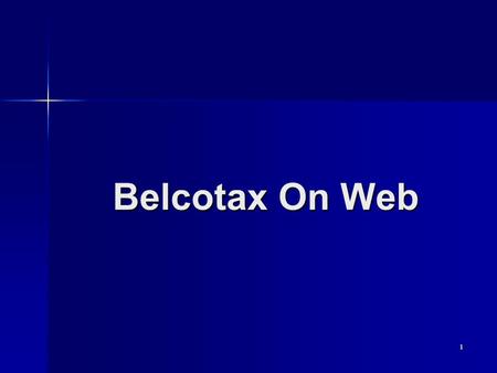 Belcotax On Web.