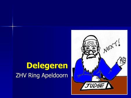 Delegeren ZHV Ring Apeldoorn.