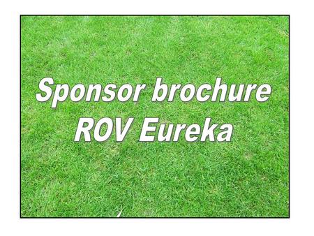 Sponsor brochure ROV Eureka