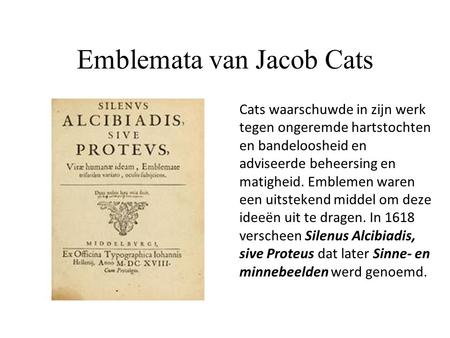 Emblemata van Jacob Cats