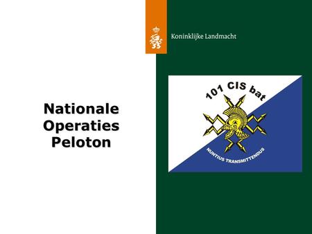 Nationale Operaties Peloton.