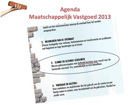 Agenda Maatschappelijk Vastgoed 2013
