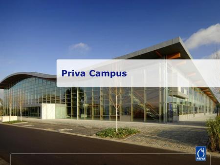 Priva Campus. • Op aandringen van onze Amerikaanse verzekeringsmaatschappij na 11 september 2001. • Bij ontwerp veel aandacht besteed aan het figuurlijk.