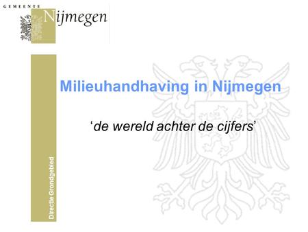 Milieuhandhaving in Nijmegen