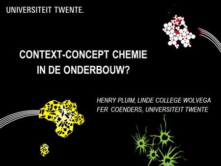 context-concept chemie in de onderbouw?