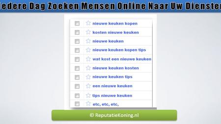 © ReputatieKoning.nl. The Online Marketing Game Has Just Changed Your Company Name / Branding.